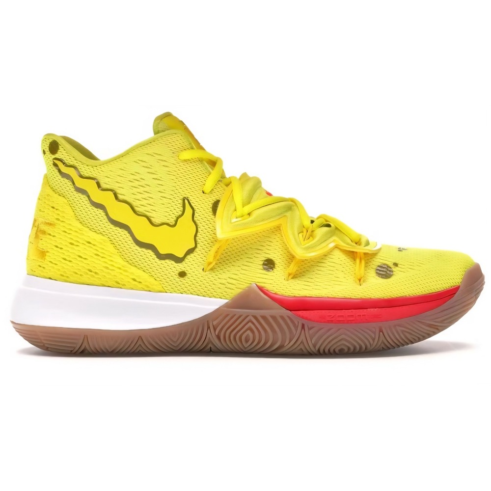 Nike Kyrie 5 Spongebob Squarepants Mens‎ Yellow Basketball Shoes